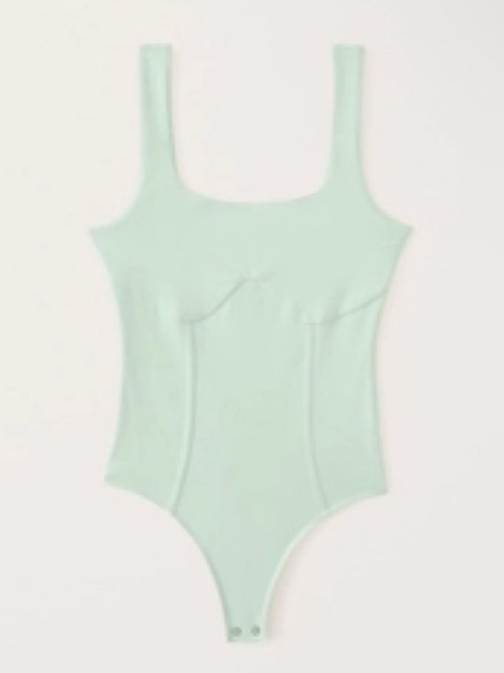 Abercrombie & Fitch Mint Green Corset-Style Bodysuit